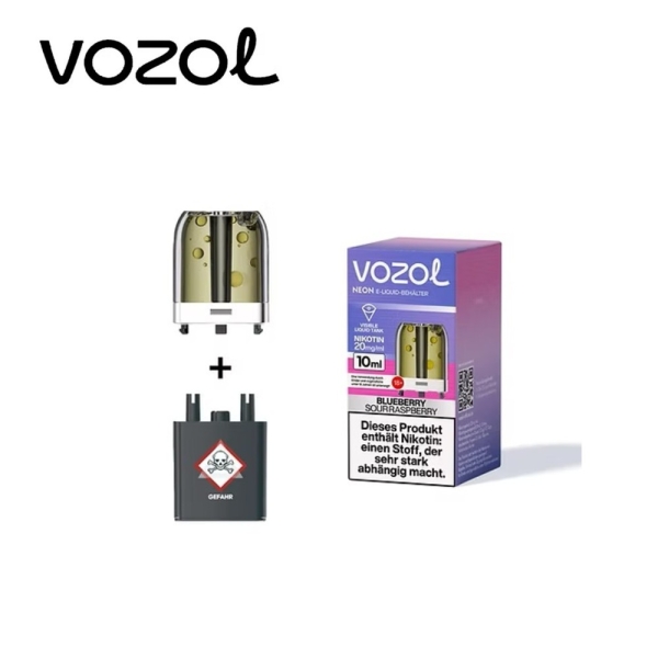 Vozol Neon Plug Max - Blueberry Sour Raspberry - Pod 20mg